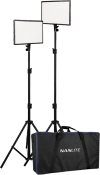 Nanlite LumiPad 25 Belysningspaket med 2xLED, Stativ & Väska