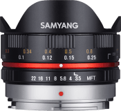Samyang MF 7.5/3.5 UMC Fisheye Olympus/Panasonic m4/3 Svart