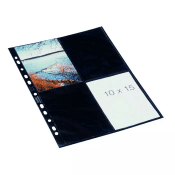Bantex Fotofickor 10x15 cm Svart 10 st Stående