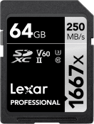 Lexar Professional SDXC Class 10 UHS-II U3 V60 1667x 64GB