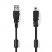 Nedis Kameradatakabel USB 2.0 A-hane UC-E6 8-pin-anslutning, hane 2,00 m, svart