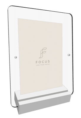 Focus Fotoblock Akryl Vit 10x15