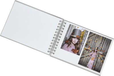 Focus Essence Canvas Wire-O 23x17 Blå Vita Blad