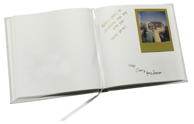 Focus Base Line Canvas Album 20x20 Gästbok Svart