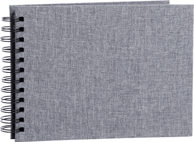 Focus Essence Wire-O 23x17 Grå Svarta Blad