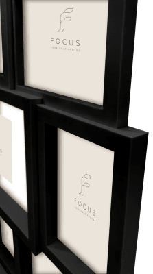 Focus Collage 9 Bilder svart