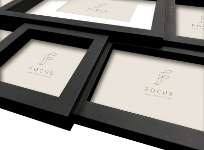 Focus Collage 9 Bilder svart