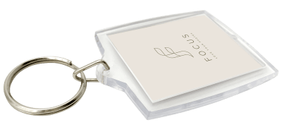 Focus Acrylic Key ring 3,5x4,5 cm