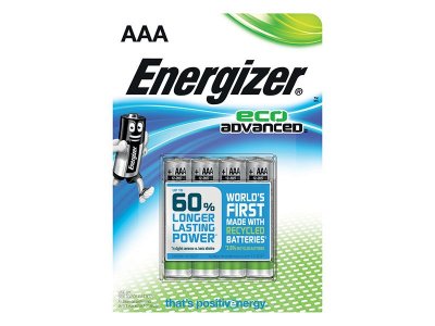 Energizer ECO Advanced Batteries AAA 4-Pack