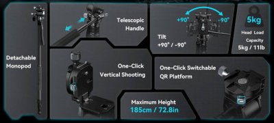 Smallrig 4307 Video Tripod FreeBlazer CT195