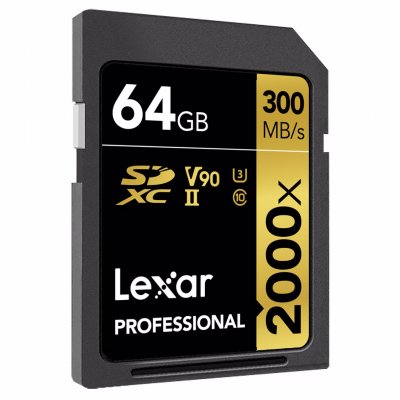 Lexar Professional SDXC Class 10 UHS-II U3 2000x 64GB