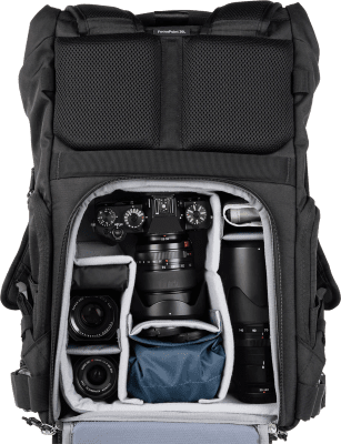 Think Tank FocusPoint 30L Hybrid RollTop Backpack Asphalt Black