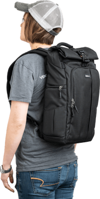 Think Tank FocusPoint 22L Hybrid RollTop Backpack Asphalt Black