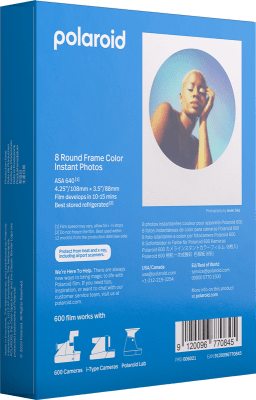 Polaroid 600 Film Färg Round Frame