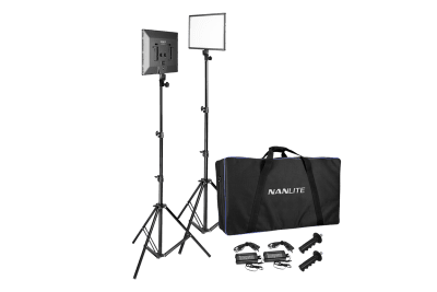 Nanlite LumiPad 25 Belysningspaket med 2xLED, Stativ & Väska