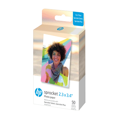 HP Zink Paper Sprocket Select 50 Pack 2.3x3.4
