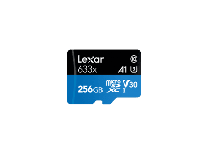 Lexar microSDXC 256GB Class 10 UHS-I U1 633x + adapter