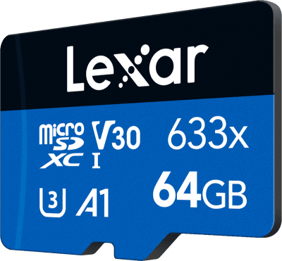Lexar microSDHC/SDXC 633x (V30) R95/W45 64GB