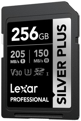 Lexar SDXC Professional SILVER Plus 1066x UHS-I/U3/A2/4K R205/W150 (V30) 256GB