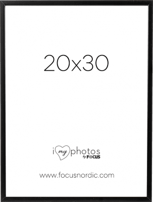 Focus Rock Svart 20x30