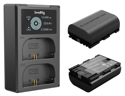 SmallRig 3821 LP-E6NH 2-Pack Batteri & Laddare
