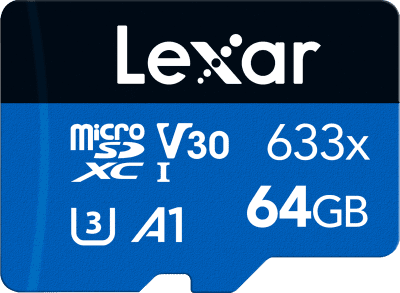 Lexar microSDHC/SDXC 633x (V30) R95/W45 64GB