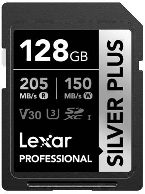 Lexar SDXC Professional SILVER Plus 1066x UHS-I/U3/A2/4K R205/W150 (V30) 128GB