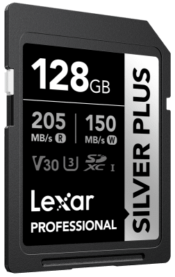 Lexar SDXC Professional SILVER Plus 1066x UHS-I/U3/A2/4K R205/W150 (V30) 128GB