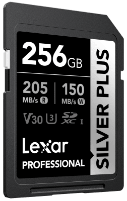 Lexar SDXC Professional SILVER Plus 1066x UHS-I/U3/A2/4K R205/W150 (V30) 256GB