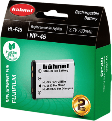 Hähnel Batteri HL-F45 Motsvarar Fujifilm NP-45