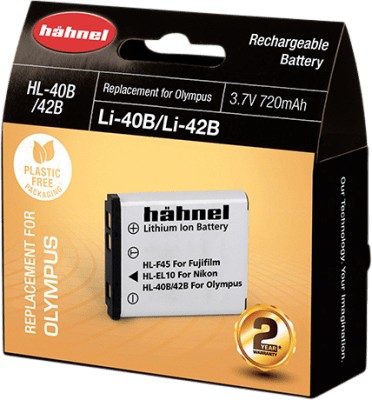 Hähnel DK Batteri Olympus HL-40B/42B motsvarar Olympus LI-40B