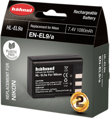 Hähnel DK Batteri Nikon HL-EL9A motsvarar Nikon EN-EL9