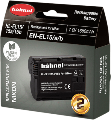 Hähnel DK Batteri Nikon HL-EL15a/HL-EL15b motsvarar EN-EL15a/EN-EL15b