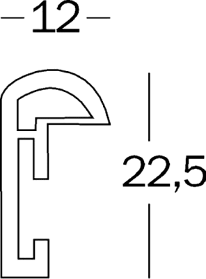 Walther Galeria Svart 60x80