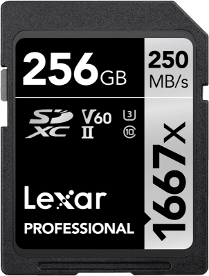 Lexar Professional SDXC Class 10 UHS-II U3 V60 1667x 256GB