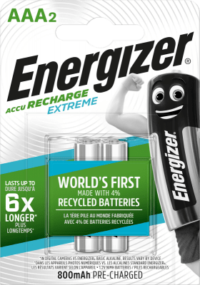 Energizer Recharge Extreme Eco AAA 800mAh 2-Pack