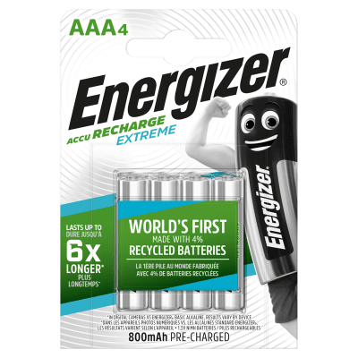 Energizer Recharge Extreme Eco AAA 800mAh 4-Pack