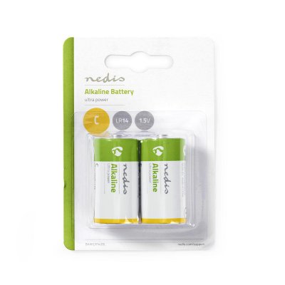 Nedis Alkaliskt batteri C 1.5V 2-Pack