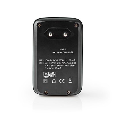 Nedis Batteriladdare AA/AAA/9V