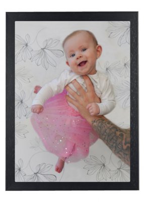 Bild med Ram 20x30 Svart