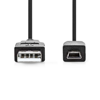 Nedis USB 2.0 USB-A Hane USB Mini-B 5 pin Hane