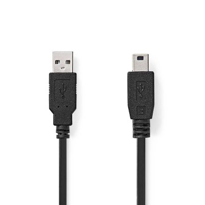 Nedis USB 2.0 USB-A Hane USB Mini-B 5 pin Hane