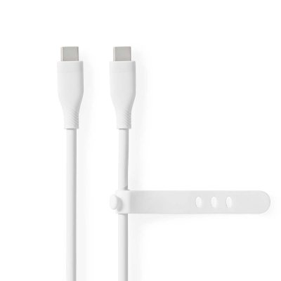 Nedis USB-C till USB-C Vit 1.5m