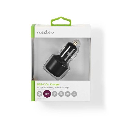 Nedis Billaddare 12V USB-A + USB-C