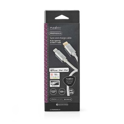 Nedis Lightning Kabel 1 Meter