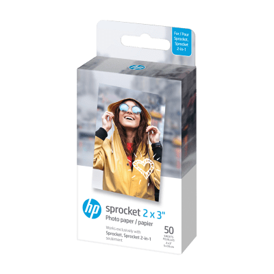 HP Zink Paper Sprocket Luna 50 Pack 2x3
