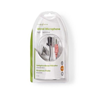 Nedis Trådansluten Mikrofon Clip on 3.5 mm