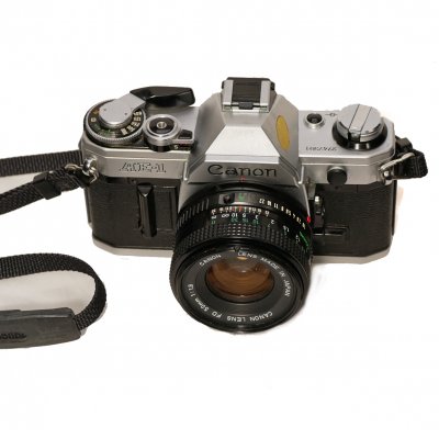 Begagnad Canon AE-1 + Canon FD 50mm 1:1,8