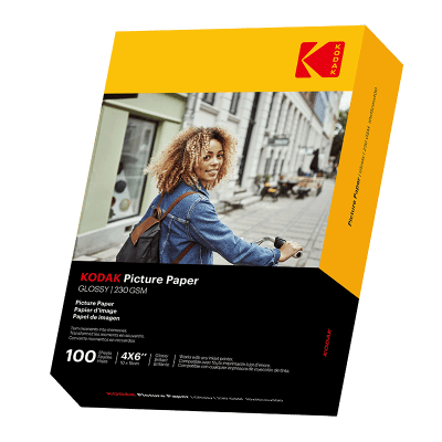 KODAK 10x15cm Blankt Fotopapper 230g/m² 100 Ark