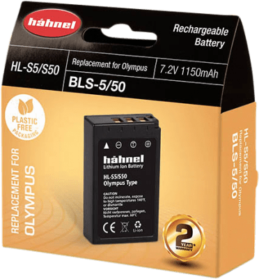 Hähnel DK Batteri Olympus HL-S5/S50 ersätter BLS5/50